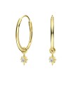 Little Star Silver Hoop Earring HO-2739